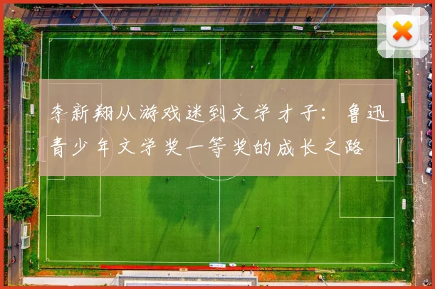 李新翔从游戏迷到文学才子：鲁迅青少年文学奖一等奖的成长之路
